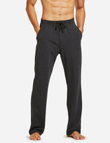 Baleaf Mens Elastic Waistband Loose Fit Side Pocketed Jogger Pants abh146 Charcoal Front