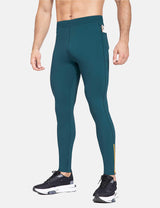 Baleaf Men's Laureate 29" Thermal Water-Resistant Tights cbd048 Moroccan Blue Main