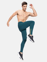Baleaf Men's Laureate 29" Thermal Water-Resistant Tights cbd048 Moroccan Blue Full