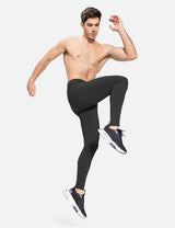 Baleaf Men's Laureate 29" Thermal Water-Resistant Tights cbd048 Anthracite Full