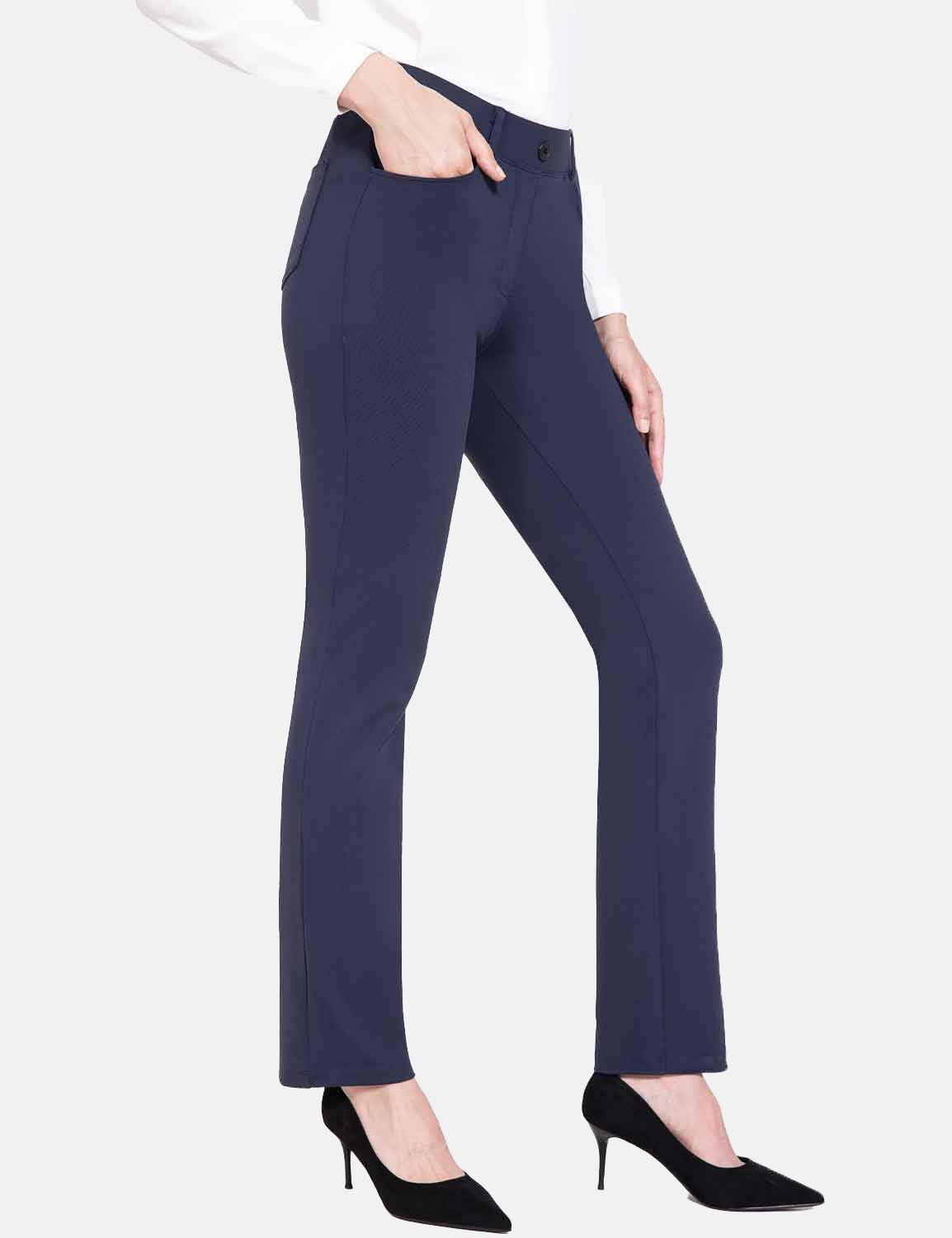 BALEAF Womens High Waisted Leggings Pants With Pockets With Pockets  Straight Leg Slim Fit For Casual Workouts 29/32 Inches From Brickmenh,  $19.06