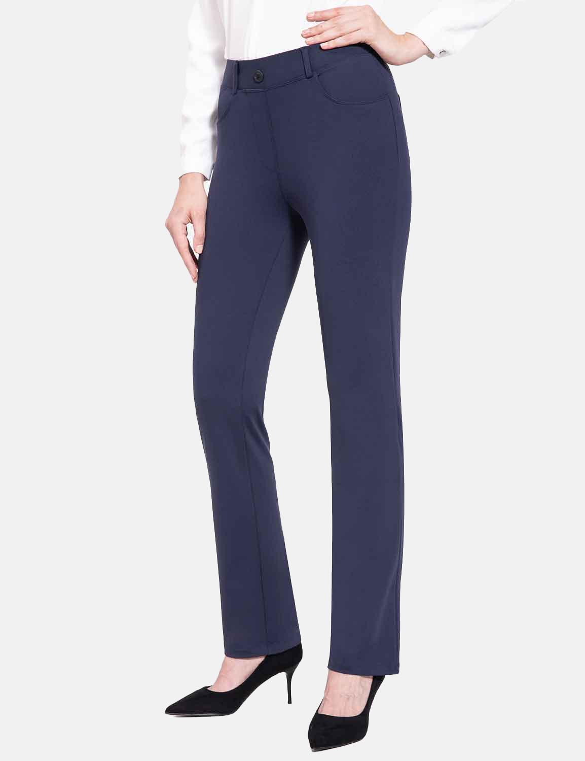 Baleaf Women's Flyleaf Mid Rise Pants cbh049 Dark Sapphire Side