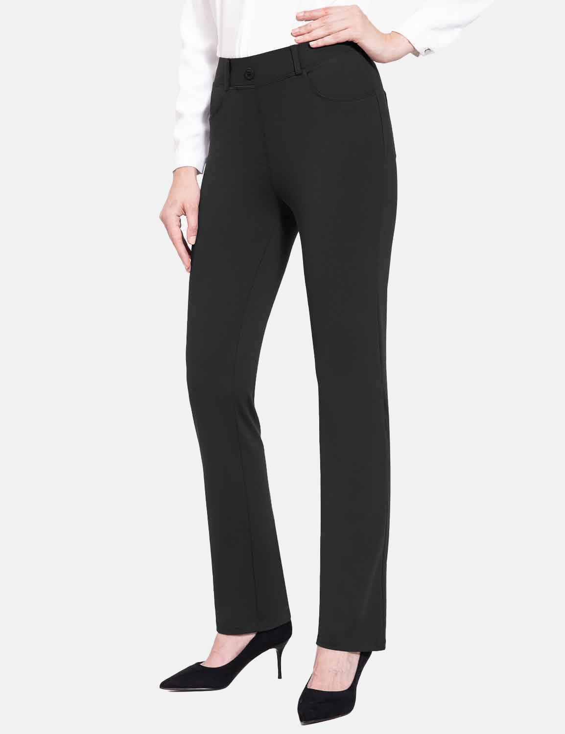 Baleaf Women's Flyleaf Mid Rise Pants cbh049 Anthracite Main