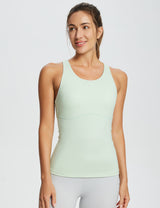 Baleaf Women's Flyleaf Crew Neck Tank Top (Website Exclusive) dbd059 Subtle Green Main