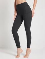 Baleaf Women's Sustainable Waistband Pocket Leggings dbh092 Anthracite Side