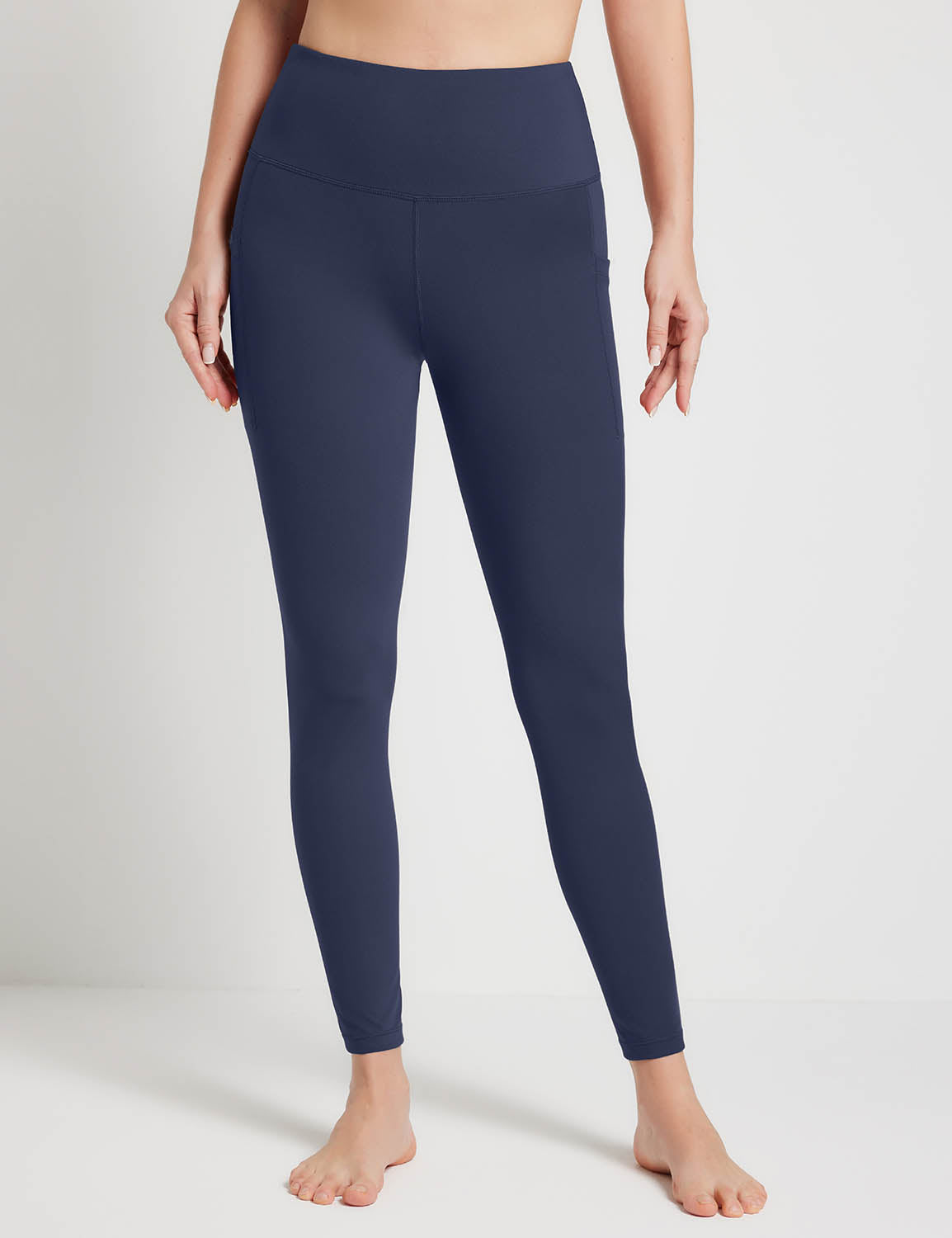 Baleaf Women's Sustainable Seamless Leggings dbh093 Dark Sapphire Main