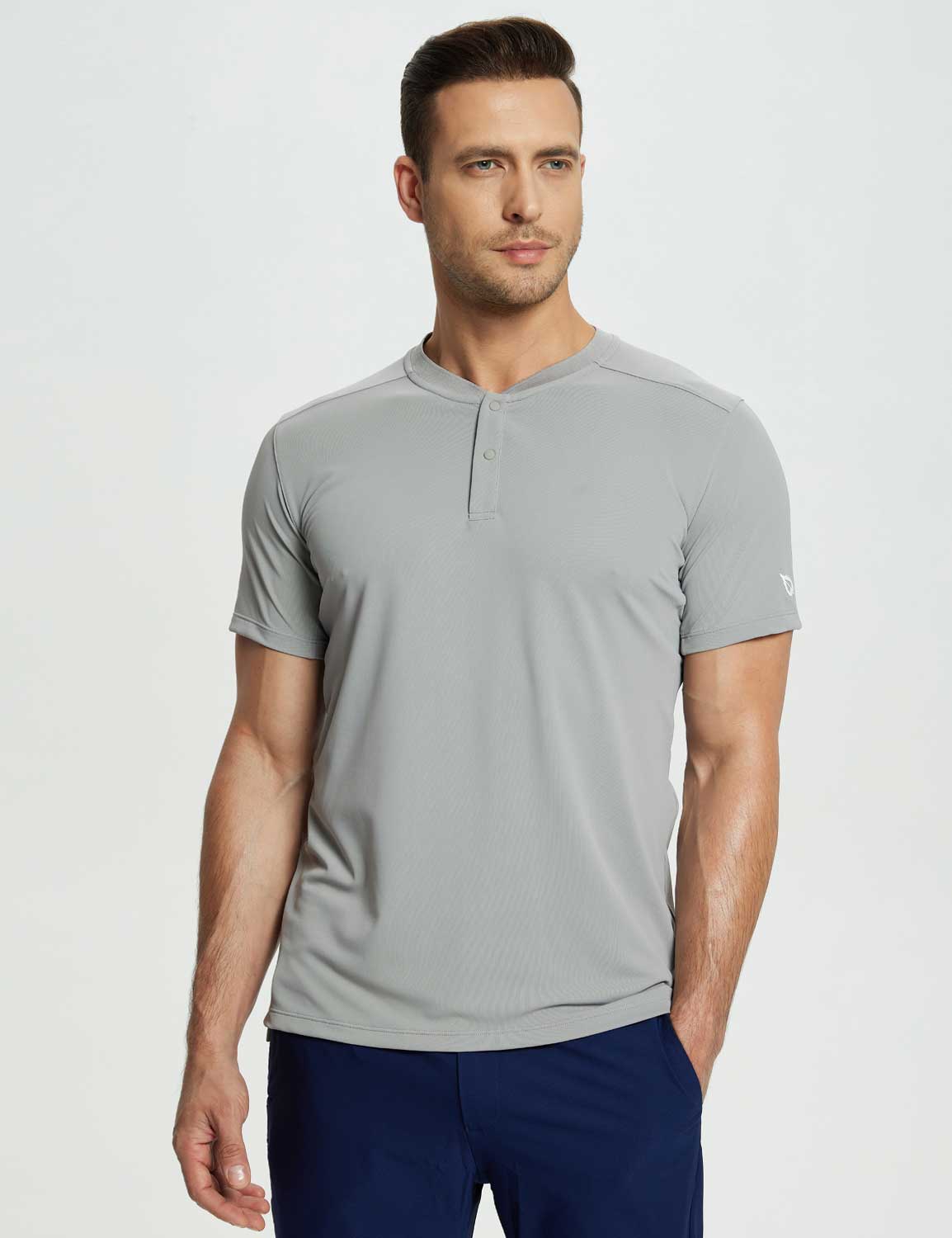 Baleaf Men's Laureate UPF50+ Short-Sleeve Top dfa017 Alloy Main