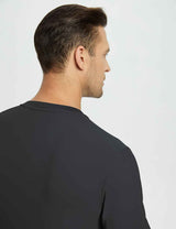 Baleaf Men's Laureate UPF50+ Short-Sleeve Top dfa017 Jet Black Details