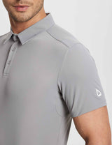 Baleaf Men's Laureate UPF50+ Golf Polo Shirt (Website Exclusive) dfa020 Alloy Details