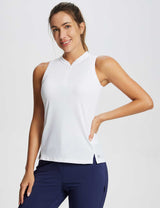 Baleaf Women's Flyleaf UPF50+ Sleeveless Golf Top (Website Exclusive) dfa022 Lucent White Main