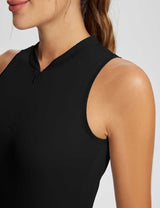 Baleaf Women's Flyleaf UPF50+ Sleeveless Golf Top (Website Exclusive) dfa022 Jet Black Details