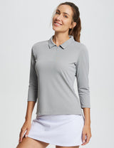 Baleaf Women's Flyleaf UPF50+ Quarter Zip Polo (Website Exclusive) dfa023 Alloy Main